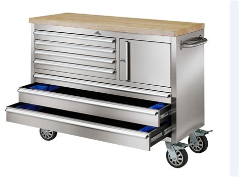 portable stainless steel tool box|stainless steel rolling tool chest.